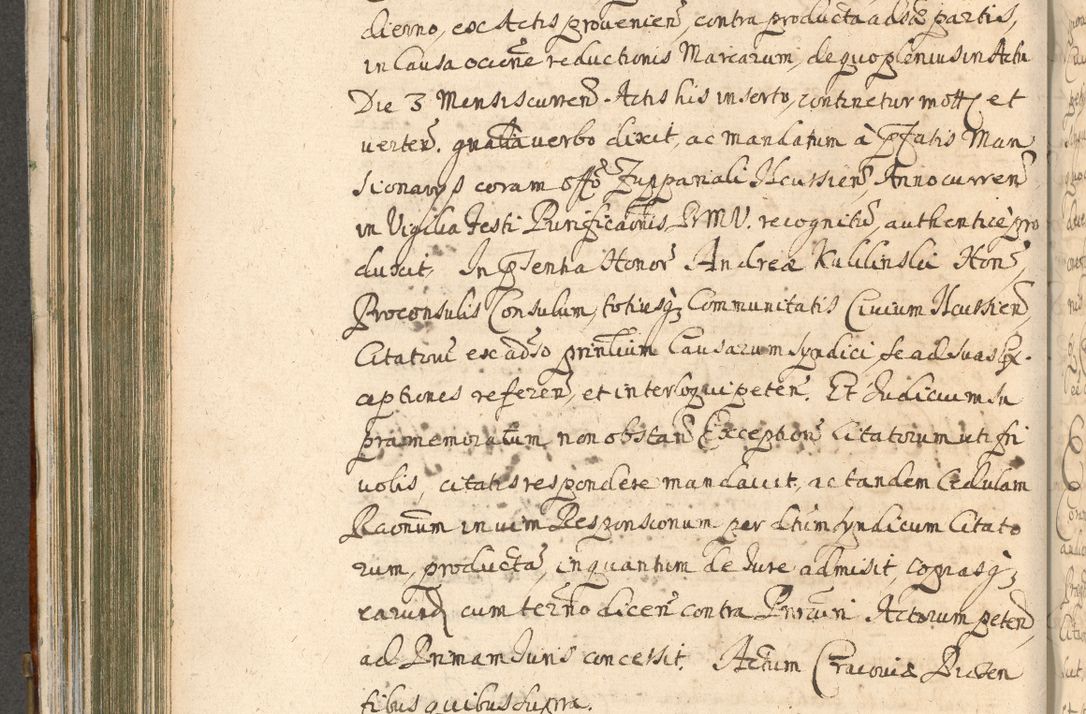 Zdjęcie nr 390 dla obiektu archiwalnego: Acta actorum, decretorum, sententiarum, erectionum, confirmationum, institutionum, resignationum, constitutionum, provisionum, quietationum, submissionum, protestationum, substitutionum R. D. Petri Gembicki, episcopi Cracoviensis, ducis Severiae in a. D. 1650 et 1651 acticatorum. Volumen V