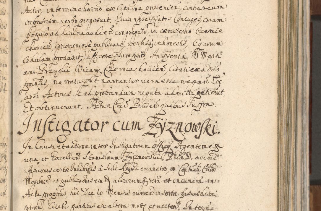 Zdjęcie nr 389 dla obiektu archiwalnego: Acta actorum, decretorum, sententiarum, erectionum, confirmationum, institutionum, resignationum, constitutionum, provisionum, quietationum, submissionum, protestationum, substitutionum R. D. Petri Gembicki, episcopi Cracoviensis, ducis Severiae in a. D. 1650 et 1651 acticatorum. Volumen V