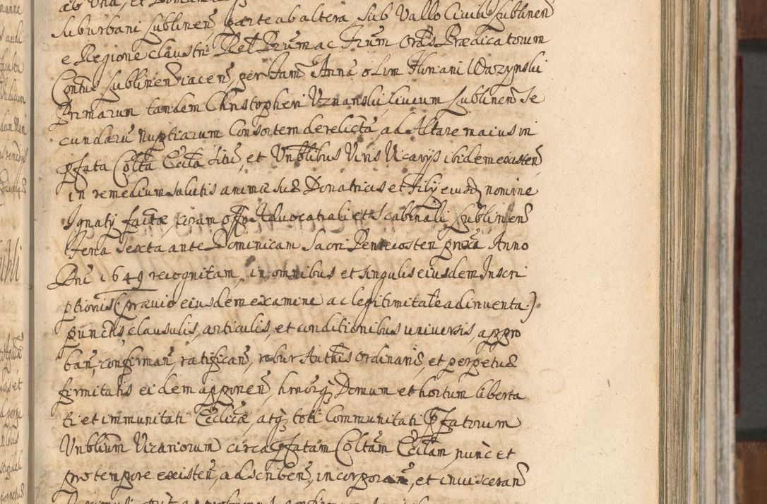 Zdjęcie nr 383 dla obiektu archiwalnego: Acta actorum, decretorum, sententiarum, erectionum, confirmationum, institutionum, resignationum, constitutionum, provisionum, quietationum, submissionum, protestationum, substitutionum R. D. Petri Gembicki, episcopi Cracoviensis, ducis Severiae in a. D. 1650 et 1651 acticatorum. Volumen V