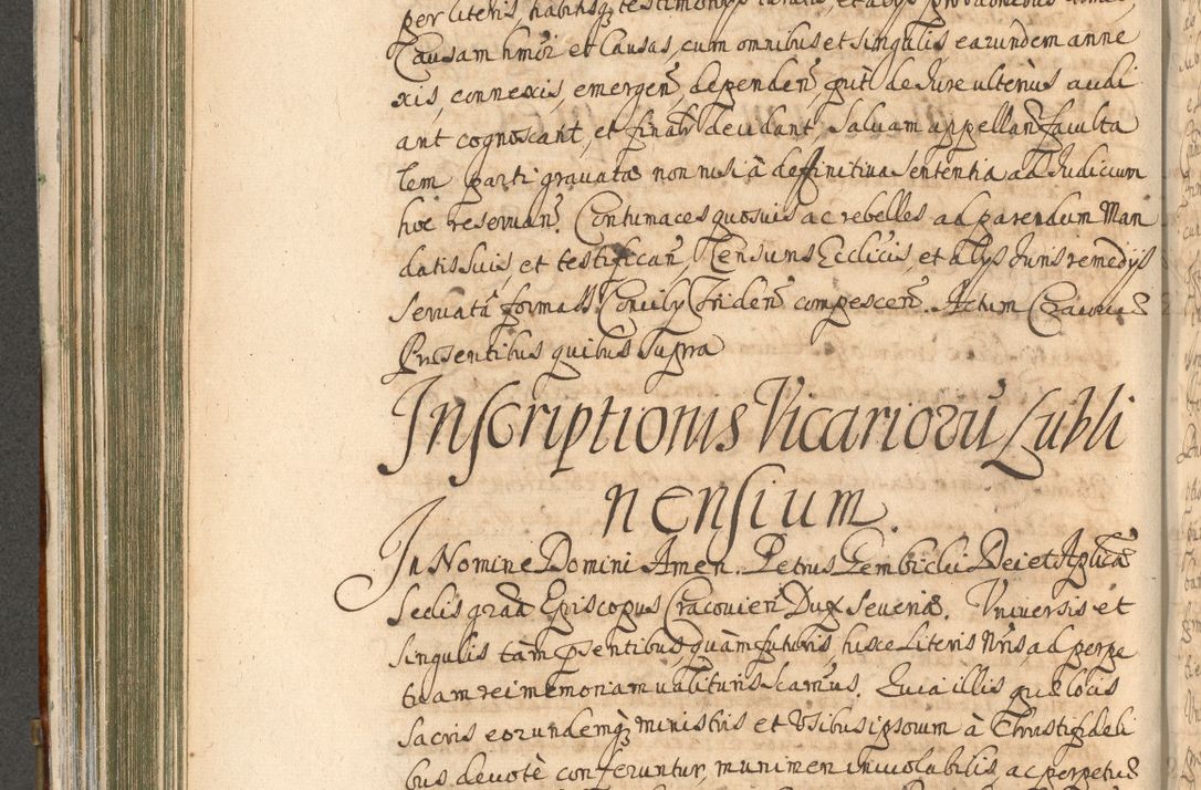 Zdjęcie nr 382 dla obiektu archiwalnego: Acta actorum, decretorum, sententiarum, erectionum, confirmationum, institutionum, resignationum, constitutionum, provisionum, quietationum, submissionum, protestationum, substitutionum R. D. Petri Gembicki, episcopi Cracoviensis, ducis Severiae in a. D. 1650 et 1651 acticatorum. Volumen V