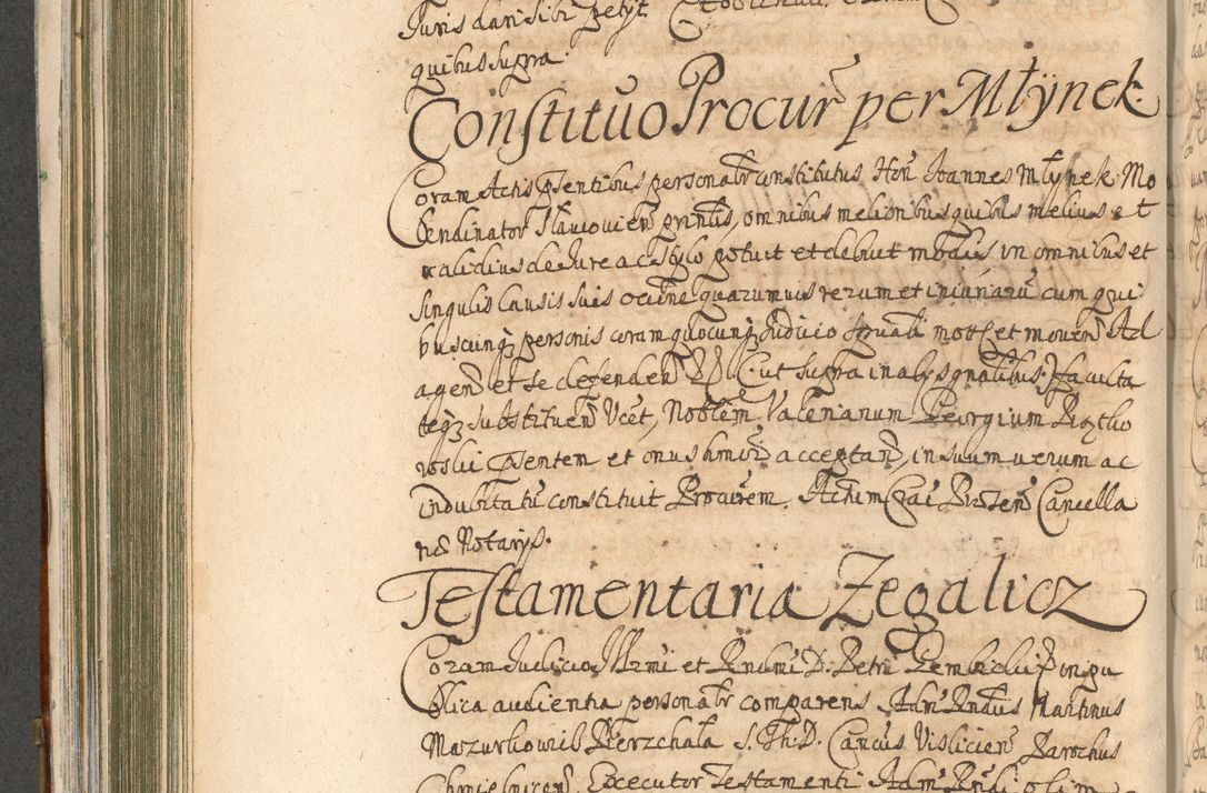 Zdjęcie nr 376 dla obiektu archiwalnego: Acta actorum, decretorum, sententiarum, erectionum, confirmationum, institutionum, resignationum, constitutionum, provisionum, quietationum, submissionum, protestationum, substitutionum R. D. Petri Gembicki, episcopi Cracoviensis, ducis Severiae in a. D. 1650 et 1651 acticatorum. Volumen V