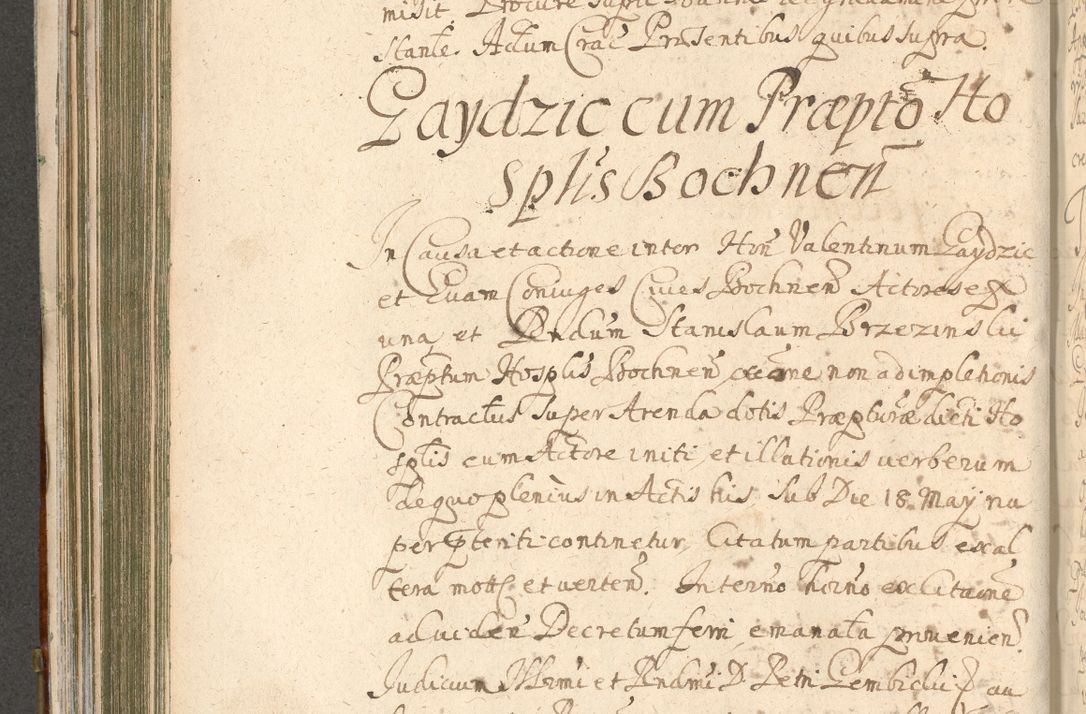 Zdjęcie nr 368 dla obiektu archiwalnego: Acta actorum, decretorum, sententiarum, erectionum, confirmationum, institutionum, resignationum, constitutionum, provisionum, quietationum, submissionum, protestationum, substitutionum R. D. Petri Gembicki, episcopi Cracoviensis, ducis Severiae in a. D. 1650 et 1651 acticatorum. Volumen V