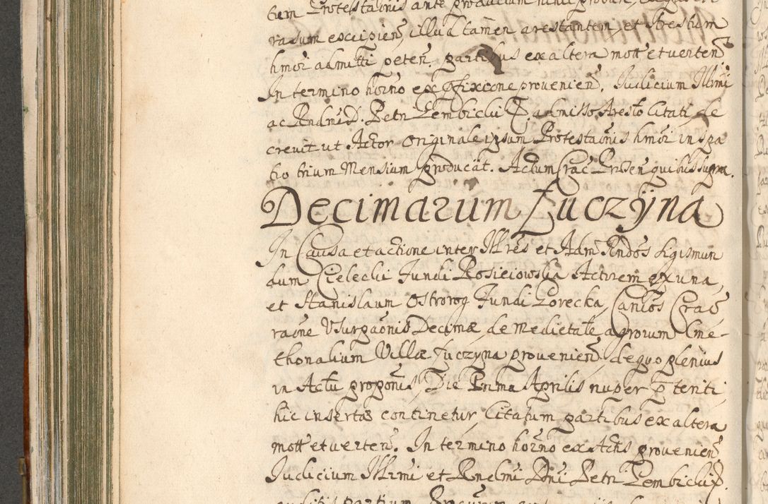 Zdjęcie nr 358 dla obiektu archiwalnego: Acta actorum, decretorum, sententiarum, erectionum, confirmationum, institutionum, resignationum, constitutionum, provisionum, quietationum, submissionum, protestationum, substitutionum R. D. Petri Gembicki, episcopi Cracoviensis, ducis Severiae in a. D. 1650 et 1651 acticatorum. Volumen V