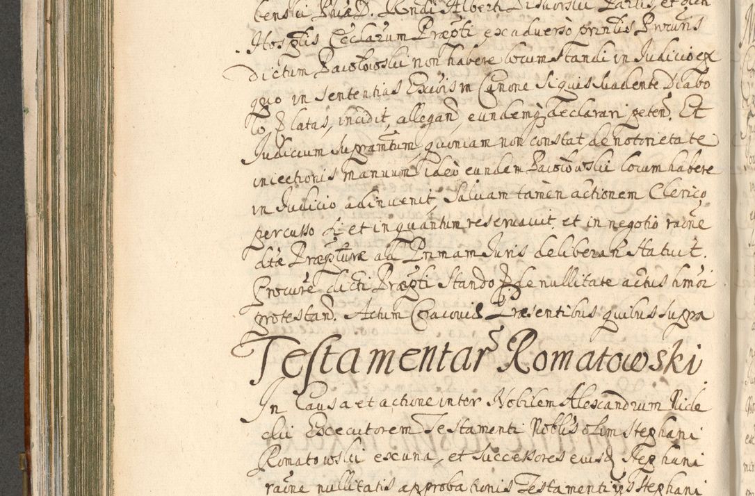 Zdjęcie nr 356 dla obiektu archiwalnego: Acta actorum, decretorum, sententiarum, erectionum, confirmationum, institutionum, resignationum, constitutionum, provisionum, quietationum, submissionum, protestationum, substitutionum R. D. Petri Gembicki, episcopi Cracoviensis, ducis Severiae in a. D. 1650 et 1651 acticatorum. Volumen V