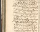 Zdjęcie nr 356 dla obiektu archiwalnego: Acta actorum, decretorum, sententiarum, erectionum, confirmationum, institutionum, resignationum, constitutionum, provisionum, quietationum, submissionum, protestationum, substitutionum R. D. Petri Gembicki, episcopi Cracoviensis, ducis Severiae in a. D. 1650 et 1651 acticatorum. Volumen V