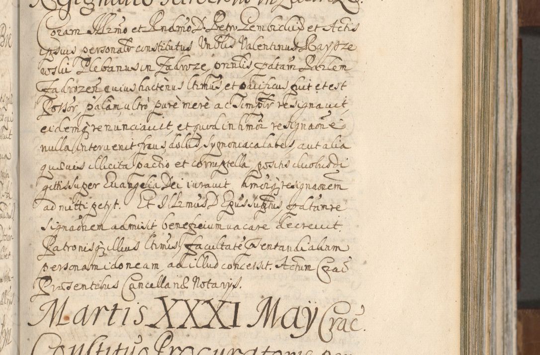 Zdjęcie nr 351 dla obiektu archiwalnego: Acta actorum, decretorum, sententiarum, erectionum, confirmationum, institutionum, resignationum, constitutionum, provisionum, quietationum, submissionum, protestationum, substitutionum R. D. Petri Gembicki, episcopi Cracoviensis, ducis Severiae in a. D. 1650 et 1651 acticatorum. Volumen V