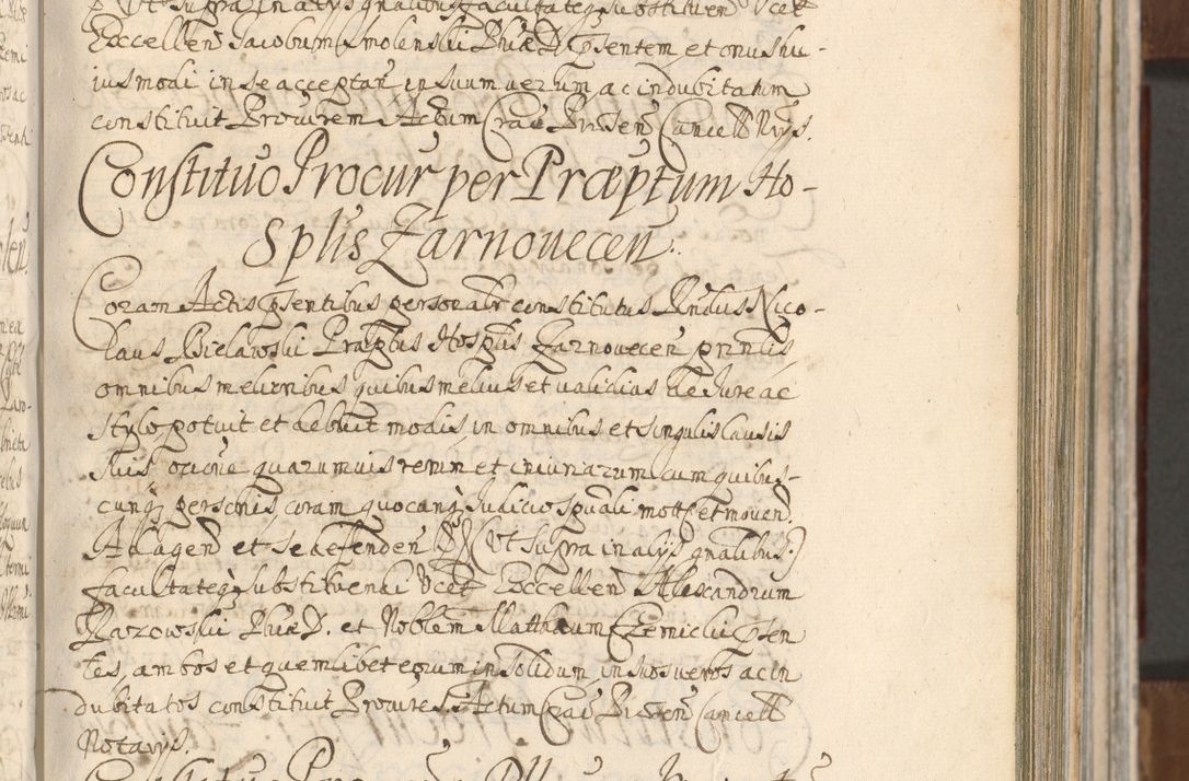 Zdjęcie nr 349 dla obiektu archiwalnego: Acta actorum, decretorum, sententiarum, erectionum, confirmationum, institutionum, resignationum, constitutionum, provisionum, quietationum, submissionum, protestationum, substitutionum R. D. Petri Gembicki, episcopi Cracoviensis, ducis Severiae in a. D. 1650 et 1651 acticatorum. Volumen V