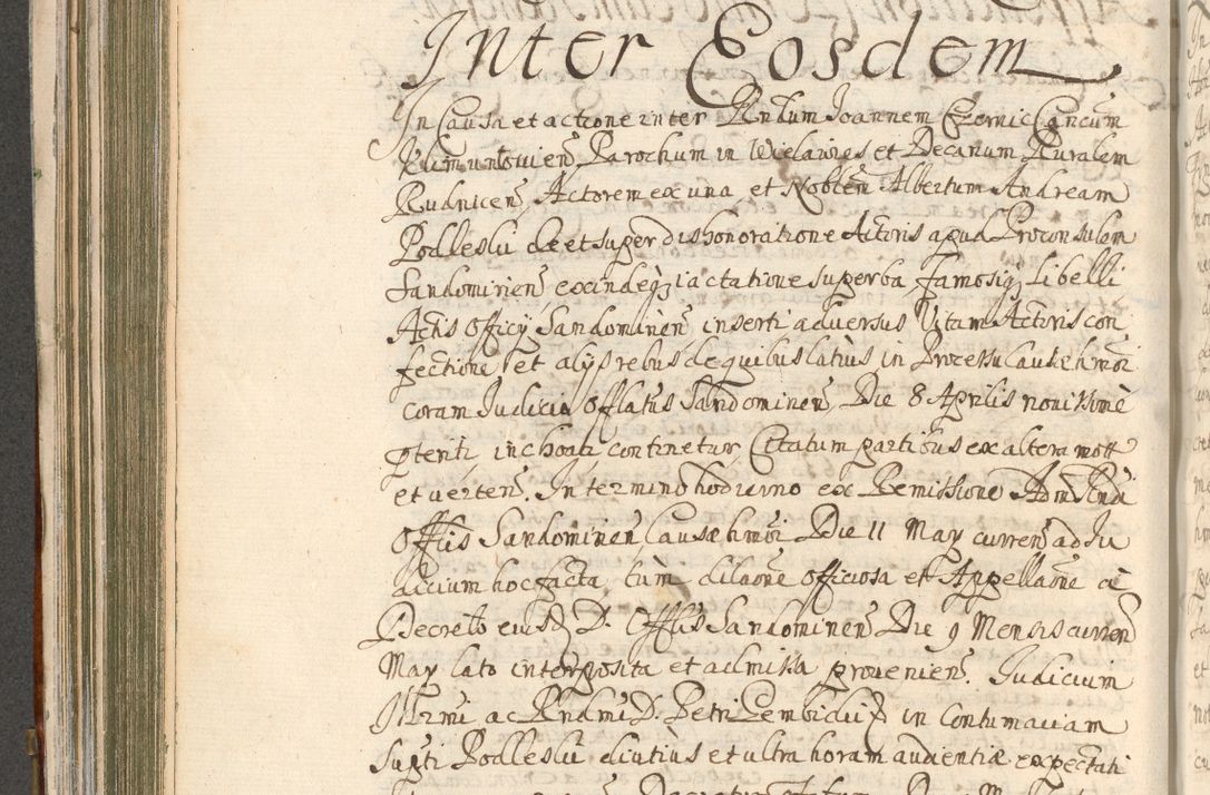 Zdjęcie nr 338 dla obiektu archiwalnego: Acta actorum, decretorum, sententiarum, erectionum, confirmationum, institutionum, resignationum, constitutionum, provisionum, quietationum, submissionum, protestationum, substitutionum R. D. Petri Gembicki, episcopi Cracoviensis, ducis Severiae in a. D. 1650 et 1651 acticatorum. Volumen V