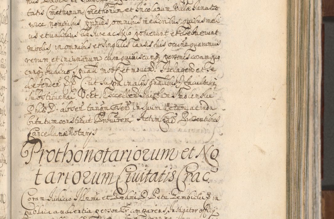 Zdjęcie nr 335 dla obiektu archiwalnego: Acta actorum, decretorum, sententiarum, erectionum, confirmationum, institutionum, resignationum, constitutionum, provisionum, quietationum, submissionum, protestationum, substitutionum R. D. Petri Gembicki, episcopi Cracoviensis, ducis Severiae in a. D. 1650 et 1651 acticatorum. Volumen V