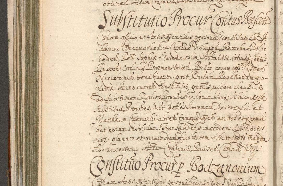 Zdjęcie nr 334 dla obiektu archiwalnego: Acta actorum, decretorum, sententiarum, erectionum, confirmationum, institutionum, resignationum, constitutionum, provisionum, quietationum, submissionum, protestationum, substitutionum R. D. Petri Gembicki, episcopi Cracoviensis, ducis Severiae in a. D. 1650 et 1651 acticatorum. Volumen V