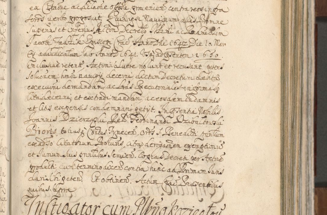 Zdjęcie nr 333 dla obiektu archiwalnego: Acta actorum, decretorum, sententiarum, erectionum, confirmationum, institutionum, resignationum, constitutionum, provisionum, quietationum, submissionum, protestationum, substitutionum R. D. Petri Gembicki, episcopi Cracoviensis, ducis Severiae in a. D. 1650 et 1651 acticatorum. Volumen V