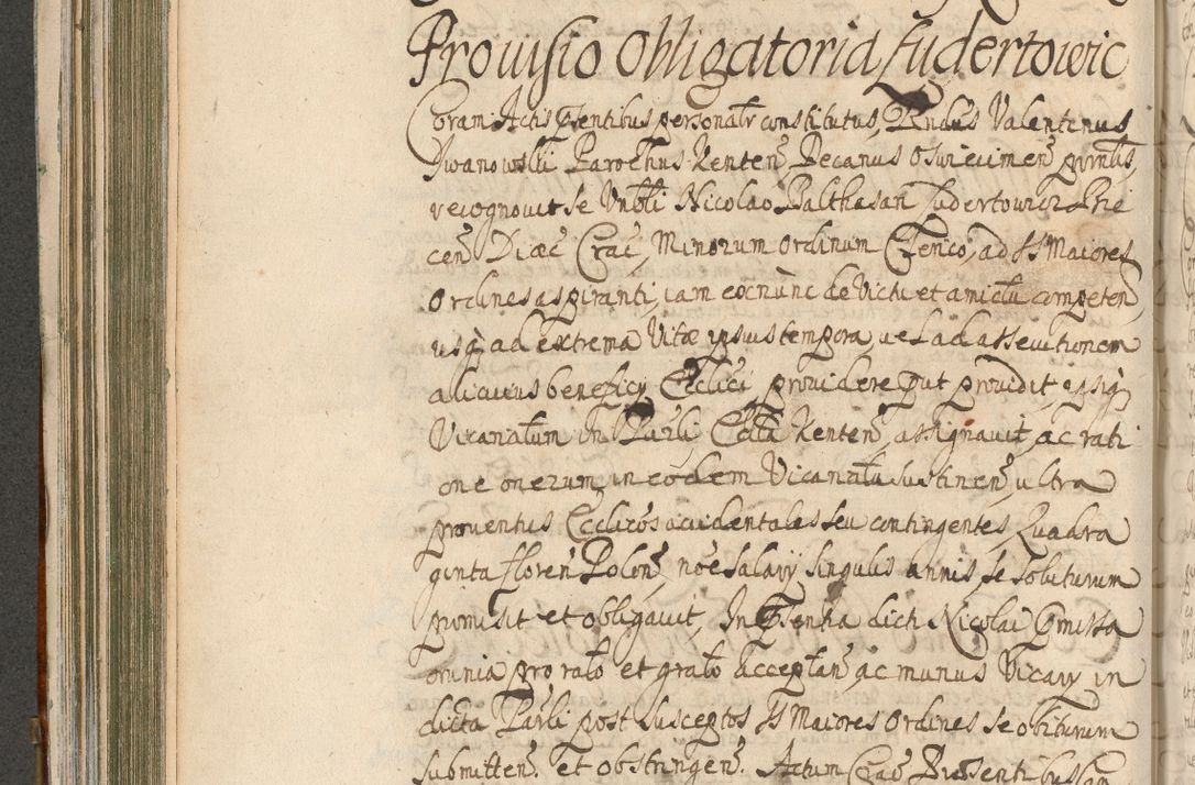 Zdjęcie nr 320 dla obiektu archiwalnego: Acta actorum, decretorum, sententiarum, erectionum, confirmationum, institutionum, resignationum, constitutionum, provisionum, quietationum, submissionum, protestationum, substitutionum R. D. Petri Gembicki, episcopi Cracoviensis, ducis Severiae in a. D. 1650 et 1651 acticatorum. Volumen V