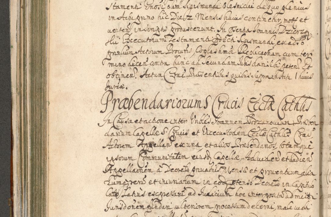 Zdjęcie nr 318 dla obiektu archiwalnego: Acta actorum, decretorum, sententiarum, erectionum, confirmationum, institutionum, resignationum, constitutionum, provisionum, quietationum, submissionum, protestationum, substitutionum R. D. Petri Gembicki, episcopi Cracoviensis, ducis Severiae in a. D. 1650 et 1651 acticatorum. Volumen V