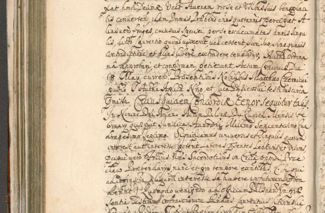 Zdjęcie nr 312 dla obiektu archiwalnego: Acta actorum, decretorum, sententiarum, erectionum, confirmationum, institutionum, resignationum, constitutionum, provisionum, quietationum, submissionum, protestationum, substitutionum R. D. Petri Gembicki, episcopi Cracoviensis, ducis Severiae in a. D. 1650 et 1651 acticatorum. Volumen V