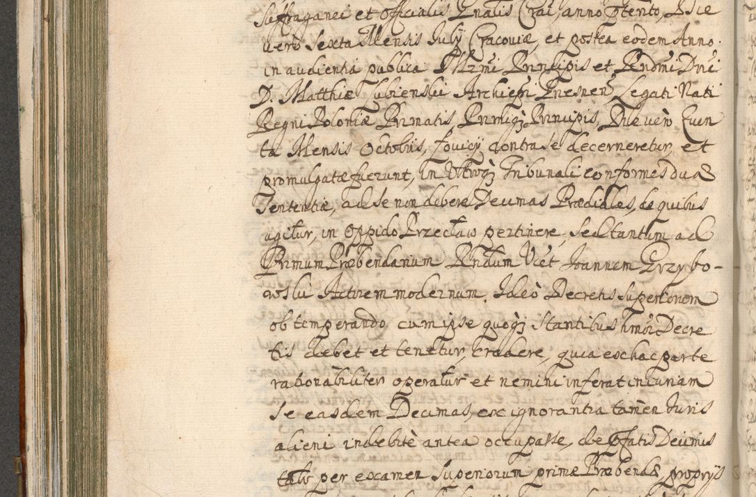 Zdjęcie nr 314 dla obiektu archiwalnego: Acta actorum, decretorum, sententiarum, erectionum, confirmationum, institutionum, resignationum, constitutionum, provisionum, quietationum, submissionum, protestationum, substitutionum R. D. Petri Gembicki, episcopi Cracoviensis, ducis Severiae in a. D. 1650 et 1651 acticatorum. Volumen V