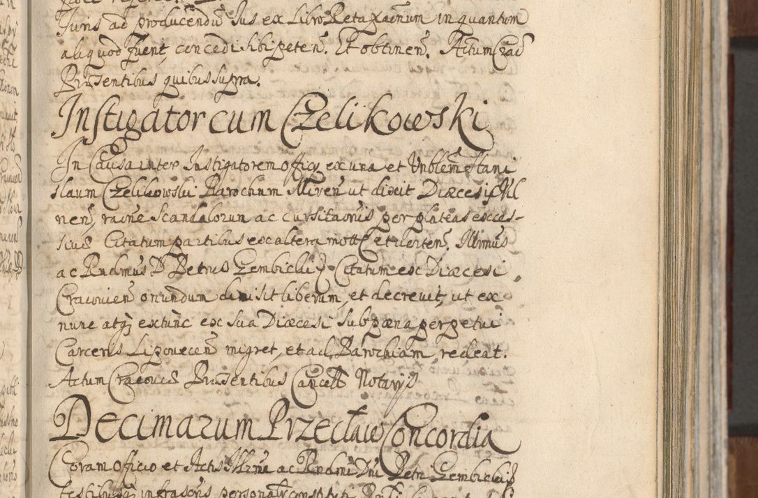Zdjęcie nr 311 dla obiektu archiwalnego: Acta actorum, decretorum, sententiarum, erectionum, confirmationum, institutionum, resignationum, constitutionum, provisionum, quietationum, submissionum, protestationum, substitutionum R. D. Petri Gembicki, episcopi Cracoviensis, ducis Severiae in a. D. 1650 et 1651 acticatorum. Volumen V