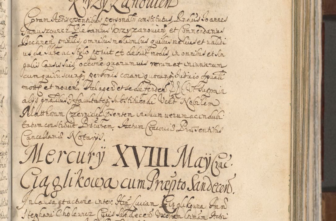 Zdjęcie nr 295 dla obiektu archiwalnego: Acta actorum, decretorum, sententiarum, erectionum, confirmationum, institutionum, resignationum, constitutionum, provisionum, quietationum, submissionum, protestationum, substitutionum R. D. Petri Gembicki, episcopi Cracoviensis, ducis Severiae in a. D. 1650 et 1651 acticatorum. Volumen V