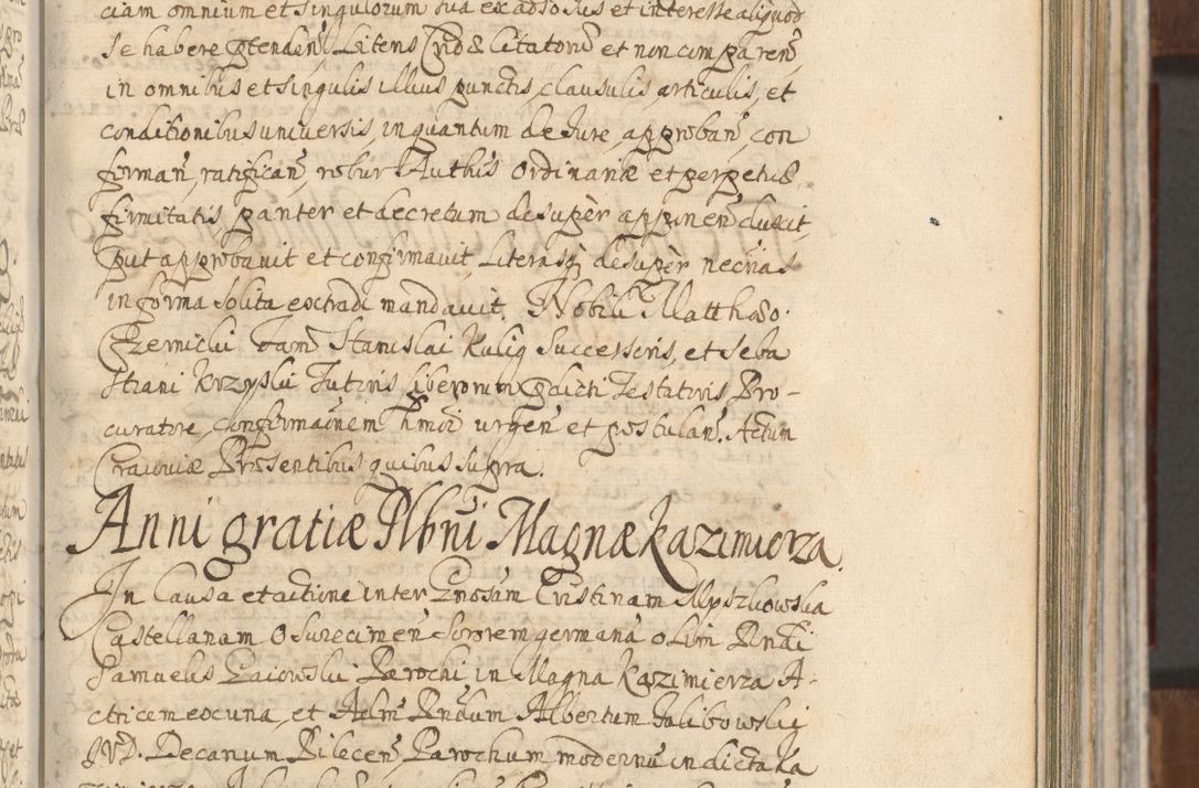 Zdjęcie nr 301 dla obiektu archiwalnego: Acta actorum, decretorum, sententiarum, erectionum, confirmationum, institutionum, resignationum, constitutionum, provisionum, quietationum, submissionum, protestationum, substitutionum R. D. Petri Gembicki, episcopi Cracoviensis, ducis Severiae in a. D. 1650 et 1651 acticatorum. Volumen V