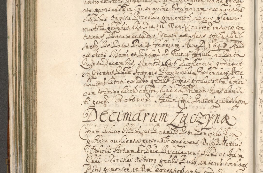 Zdjęcie nr 286 dla obiektu archiwalnego: Acta actorum, decretorum, sententiarum, erectionum, confirmationum, institutionum, resignationum, constitutionum, provisionum, quietationum, submissionum, protestationum, substitutionum R. D. Petri Gembicki, episcopi Cracoviensis, ducis Severiae in a. D. 1650 et 1651 acticatorum. Volumen V