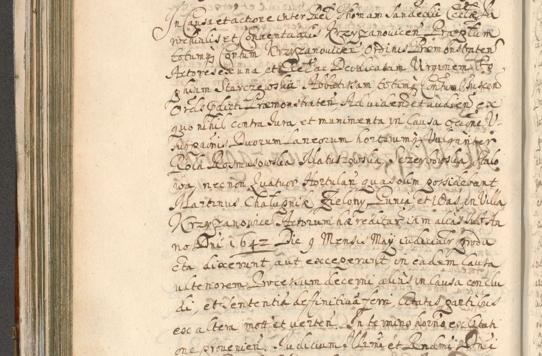 Zdjęcie nr 282 dla obiektu archiwalnego: Acta actorum, decretorum, sententiarum, erectionum, confirmationum, institutionum, resignationum, constitutionum, provisionum, quietationum, submissionum, protestationum, substitutionum R. D. Petri Gembicki, episcopi Cracoviensis, ducis Severiae in a. D. 1650 et 1651 acticatorum. Volumen V
