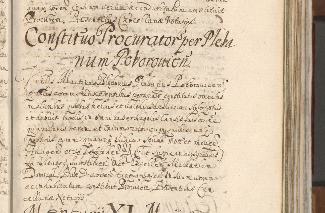 Zdjęcie nr 279 dla obiektu archiwalnego: Acta actorum, decretorum, sententiarum, erectionum, confirmationum, institutionum, resignationum, constitutionum, provisionum, quietationum, submissionum, protestationum, substitutionum R. D. Petri Gembicki, episcopi Cracoviensis, ducis Severiae in a. D. 1650 et 1651 acticatorum. Volumen V