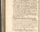 Zdjęcie nr 278 dla obiektu archiwalnego: Acta actorum, decretorum, sententiarum, erectionum, confirmationum, institutionum, resignationum, constitutionum, provisionum, quietationum, submissionum, protestationum, substitutionum R. D. Petri Gembicki, episcopi Cracoviensis, ducis Severiae in a. D. 1650 et 1651 acticatorum. Volumen V