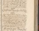 Zdjęcie nr 271 dla obiektu archiwalnego: Acta actorum, decretorum, sententiarum, erectionum, confirmationum, institutionum, resignationum, constitutionum, provisionum, quietationum, submissionum, protestationum, substitutionum R. D. Petri Gembicki, episcopi Cracoviensis, ducis Severiae in a. D. 1650 et 1651 acticatorum. Volumen V