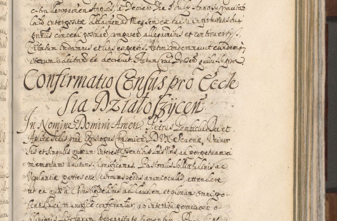 Zdjęcie nr 261 dla obiektu archiwalnego: Acta actorum, decretorum, sententiarum, erectionum, confirmationum, institutionum, resignationum, constitutionum, provisionum, quietationum, submissionum, protestationum, substitutionum R. D. Petri Gembicki, episcopi Cracoviensis, ducis Severiae in a. D. 1650 et 1651 acticatorum. Volumen V