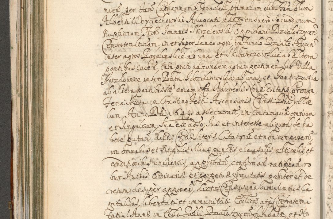 Zdjęcie nr 262 dla obiektu archiwalnego: Acta actorum, decretorum, sententiarum, erectionum, confirmationum, institutionum, resignationum, constitutionum, provisionum, quietationum, submissionum, protestationum, substitutionum R. D. Petri Gembicki, episcopi Cracoviensis, ducis Severiae in a. D. 1650 et 1651 acticatorum. Volumen V