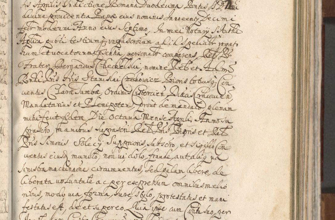 Zdjęcie nr 245 dla obiektu archiwalnego: Acta actorum, decretorum, sententiarum, erectionum, confirmationum, institutionum, resignationum, constitutionum, provisionum, quietationum, submissionum, protestationum, substitutionum R. D. Petri Gembicki, episcopi Cracoviensis, ducis Severiae in a. D. 1650 et 1651 acticatorum. Volumen V