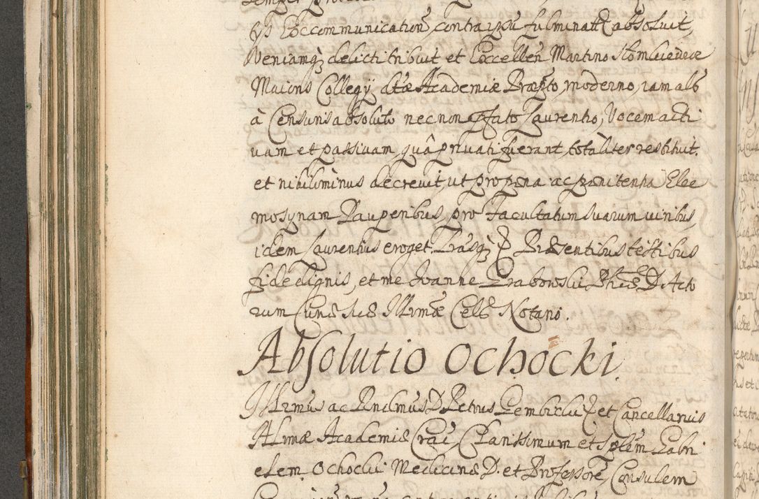 Zdjęcie nr 242 dla obiektu archiwalnego: Acta actorum, decretorum, sententiarum, erectionum, confirmationum, institutionum, resignationum, constitutionum, provisionum, quietationum, submissionum, protestationum, substitutionum R. D. Petri Gembicki, episcopi Cracoviensis, ducis Severiae in a. D. 1650 et 1651 acticatorum. Volumen V