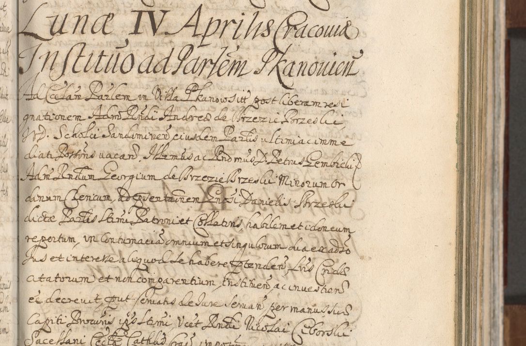 Zdjęcie nr 243 dla obiektu archiwalnego: Acta actorum, decretorum, sententiarum, erectionum, confirmationum, institutionum, resignationum, constitutionum, provisionum, quietationum, submissionum, protestationum, substitutionum R. D. Petri Gembicki, episcopi Cracoviensis, ducis Severiae in a. D. 1650 et 1651 acticatorum. Volumen V
