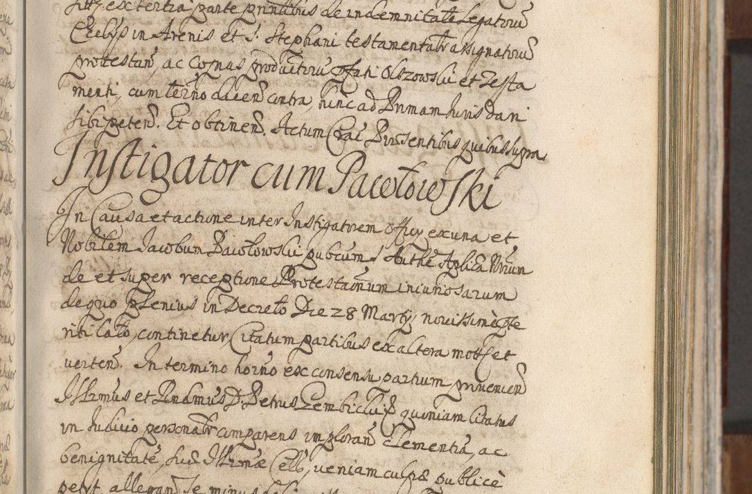 Zdjęcie nr 233 dla obiektu archiwalnego: Acta actorum, decretorum, sententiarum, erectionum, confirmationum, institutionum, resignationum, constitutionum, provisionum, quietationum, submissionum, protestationum, substitutionum R. D. Petri Gembicki, episcopi Cracoviensis, ducis Severiae in a. D. 1650 et 1651 acticatorum. Volumen V