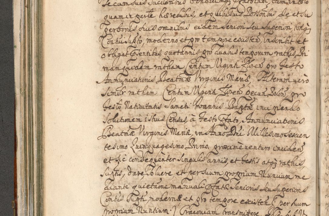 Zdjęcie nr 218 dla obiektu archiwalnego: Acta actorum, decretorum, sententiarum, erectionum, confirmationum, institutionum, resignationum, constitutionum, provisionum, quietationum, submissionum, protestationum, substitutionum R. D. Petri Gembicki, episcopi Cracoviensis, ducis Severiae in a. D. 1650 et 1651 acticatorum. Volumen V