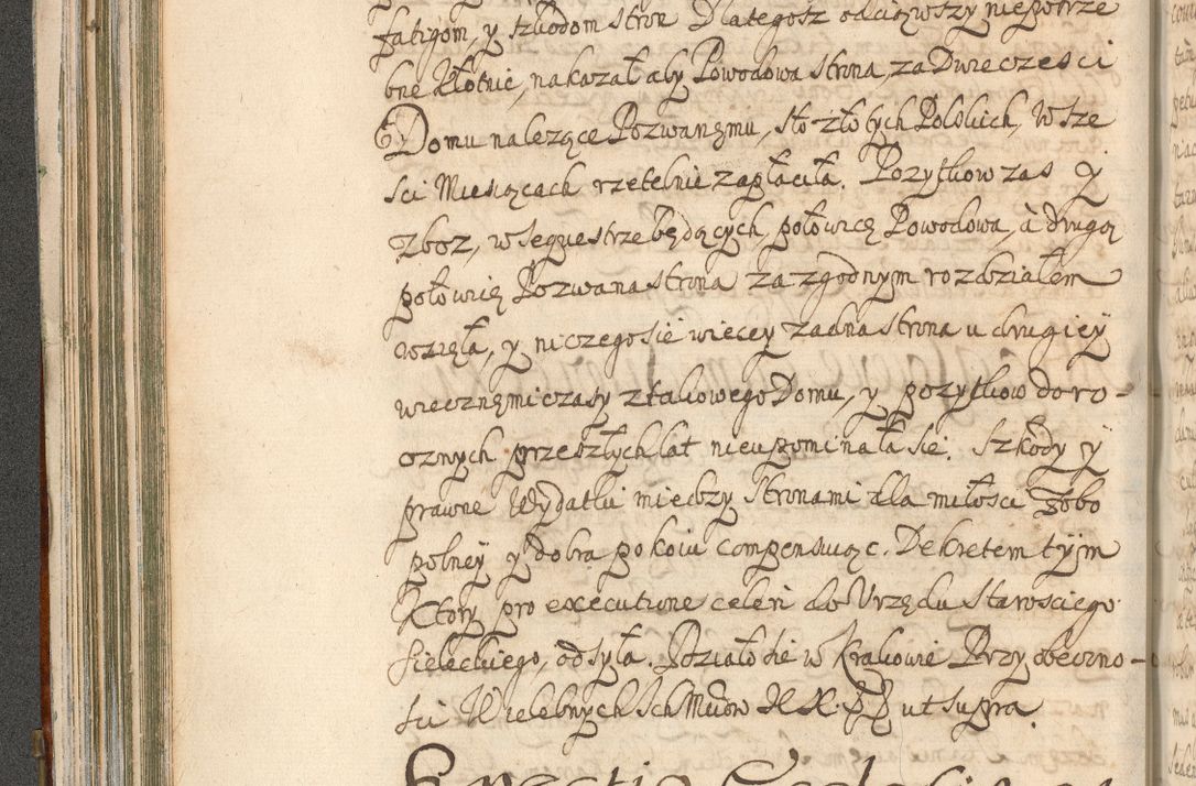 Zdjęcie nr 208 dla obiektu archiwalnego: Acta actorum, decretorum, sententiarum, erectionum, confirmationum, institutionum, resignationum, constitutionum, provisionum, quietationum, submissionum, protestationum, substitutionum R. D. Petri Gembicki, episcopi Cracoviensis, ducis Severiae in a. D. 1650 et 1651 acticatorum. Volumen V