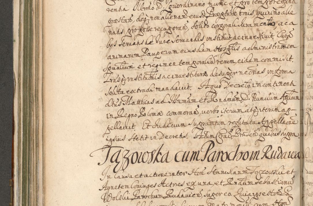 Zdjęcie nr 600 dla obiektu archiwalnego: Acta actorum, decretorum, sententiarum, erectionum, confirmationum, institutionum, resignationum, constitutionum, provisionum, quietationum, submissionum, protestationum, substitutionum R. D. Petri Gembicki, episcopi Cracoviensis, ducis Severiae in a. D. 1650 et 1651 acticatorum. Volumen V