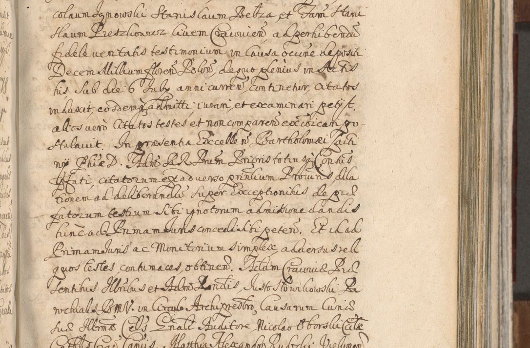 Zdjęcie nr 597 dla obiektu archiwalnego: Acta actorum, decretorum, sententiarum, erectionum, confirmationum, institutionum, resignationum, constitutionum, provisionum, quietationum, submissionum, protestationum, substitutionum R. D. Petri Gembicki, episcopi Cracoviensis, ducis Severiae in a. D. 1650 et 1651 acticatorum. Volumen V