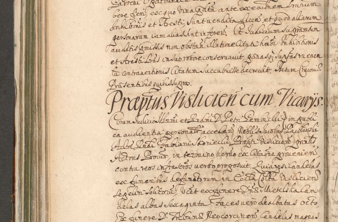 Zdjęcie nr 602 dla obiektu archiwalnego: Acta actorum, decretorum, sententiarum, erectionum, confirmationum, institutionum, resignationum, constitutionum, provisionum, quietationum, submissionum, protestationum, substitutionum R. D. Petri Gembicki, episcopi Cracoviensis, ducis Severiae in a. D. 1650 et 1651 acticatorum. Volumen V