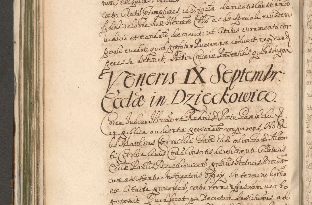 Zdjęcie nr 592 dla obiektu archiwalnego: Acta actorum, decretorum, sententiarum, erectionum, confirmationum, institutionum, resignationum, constitutionum, provisionum, quietationum, submissionum, protestationum, substitutionum R. D. Petri Gembicki, episcopi Cracoviensis, ducis Severiae in a. D. 1650 et 1651 acticatorum. Volumen V