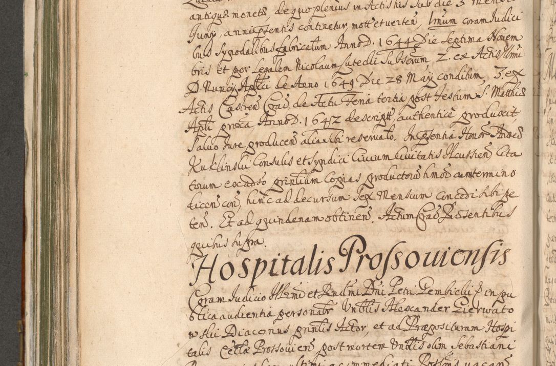 Zdjęcie nr 594 dla obiektu archiwalnego: Acta actorum, decretorum, sententiarum, erectionum, confirmationum, institutionum, resignationum, constitutionum, provisionum, quietationum, submissionum, protestationum, substitutionum R. D. Petri Gembicki, episcopi Cracoviensis, ducis Severiae in a. D. 1650 et 1651 acticatorum. Volumen V