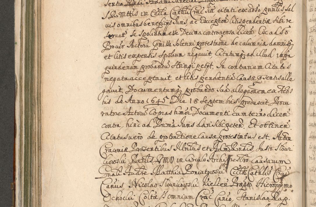 Zdjęcie nr 576 dla obiektu archiwalnego: Acta actorum, decretorum, sententiarum, erectionum, confirmationum, institutionum, resignationum, constitutionum, provisionum, quietationum, submissionum, protestationum, substitutionum R. D. Petri Gembicki, episcopi Cracoviensis, ducis Severiae in a. D. 1650 et 1651 acticatorum. Volumen V