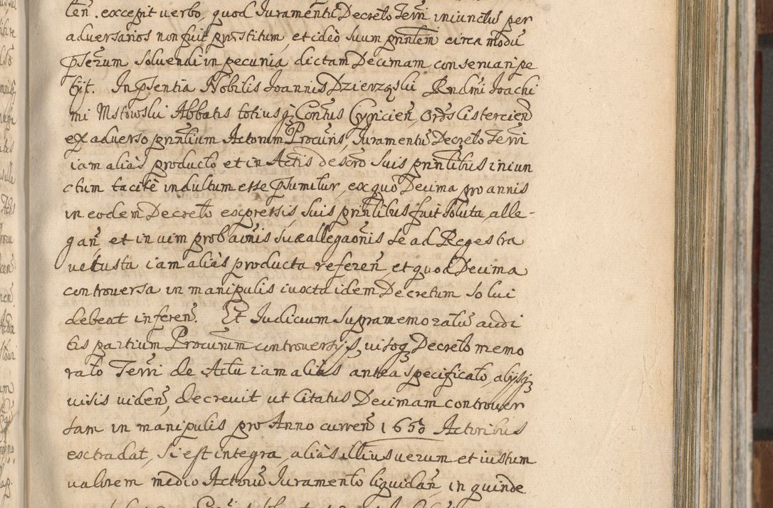 Zdjęcie nr 577 dla obiektu archiwalnego: Acta actorum, decretorum, sententiarum, erectionum, confirmationum, institutionum, resignationum, constitutionum, provisionum, quietationum, submissionum, protestationum, substitutionum R. D. Petri Gembicki, episcopi Cracoviensis, ducis Severiae in a. D. 1650 et 1651 acticatorum. Volumen V