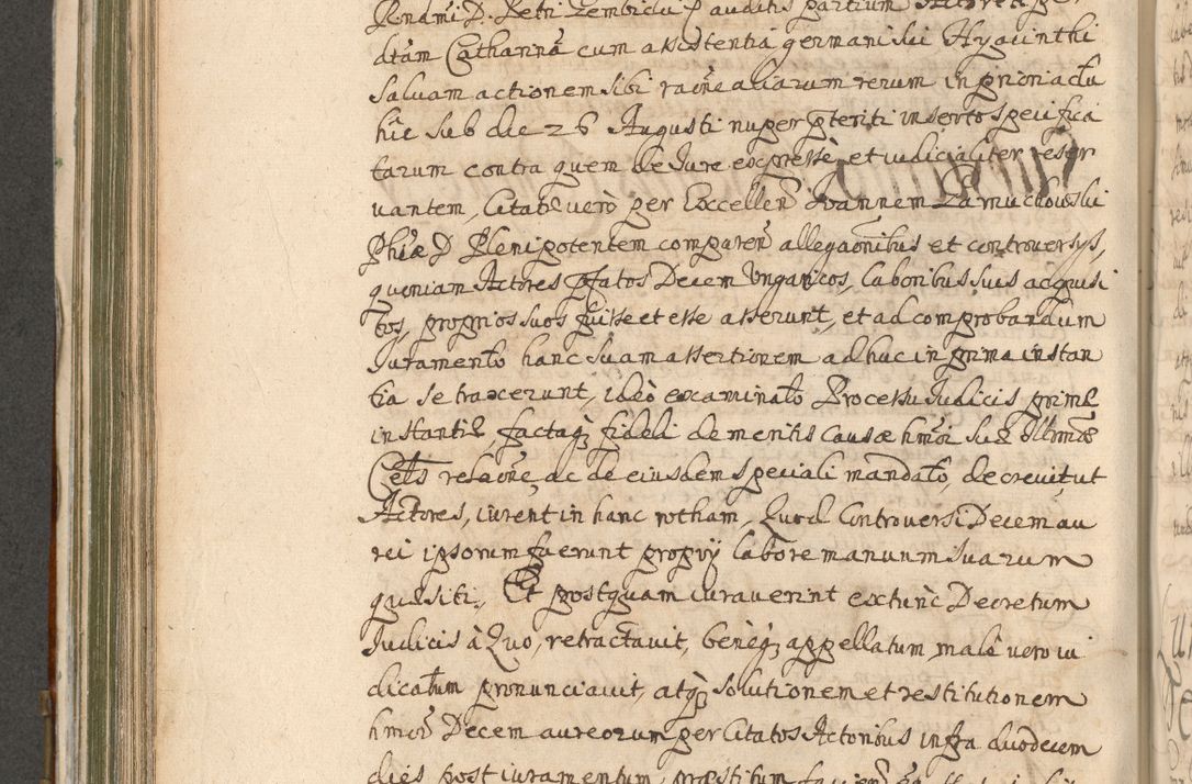 Zdjęcie nr 574 dla obiektu archiwalnego: Acta actorum, decretorum, sententiarum, erectionum, confirmationum, institutionum, resignationum, constitutionum, provisionum, quietationum, submissionum, protestationum, substitutionum R. D. Petri Gembicki, episcopi Cracoviensis, ducis Severiae in a. D. 1650 et 1651 acticatorum. Volumen V