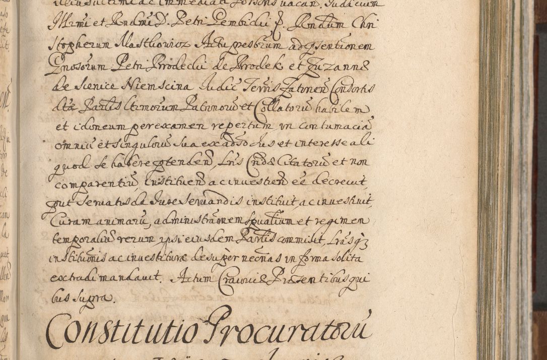 Zdjęcie nr 571 dla obiektu archiwalnego: Acta actorum, decretorum, sententiarum, erectionum, confirmationum, institutionum, resignationum, constitutionum, provisionum, quietationum, submissionum, protestationum, substitutionum R. D. Petri Gembicki, episcopi Cracoviensis, ducis Severiae in a. D. 1650 et 1651 acticatorum. Volumen V