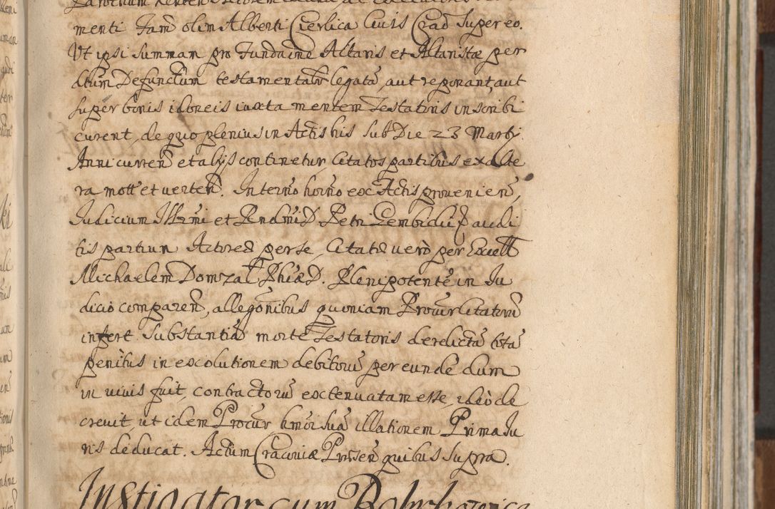 Zdjęcie nr 569 dla obiektu archiwalnego: Acta actorum, decretorum, sententiarum, erectionum, confirmationum, institutionum, resignationum, constitutionum, provisionum, quietationum, submissionum, protestationum, substitutionum R. D. Petri Gembicki, episcopi Cracoviensis, ducis Severiae in a. D. 1650 et 1651 acticatorum. Volumen V