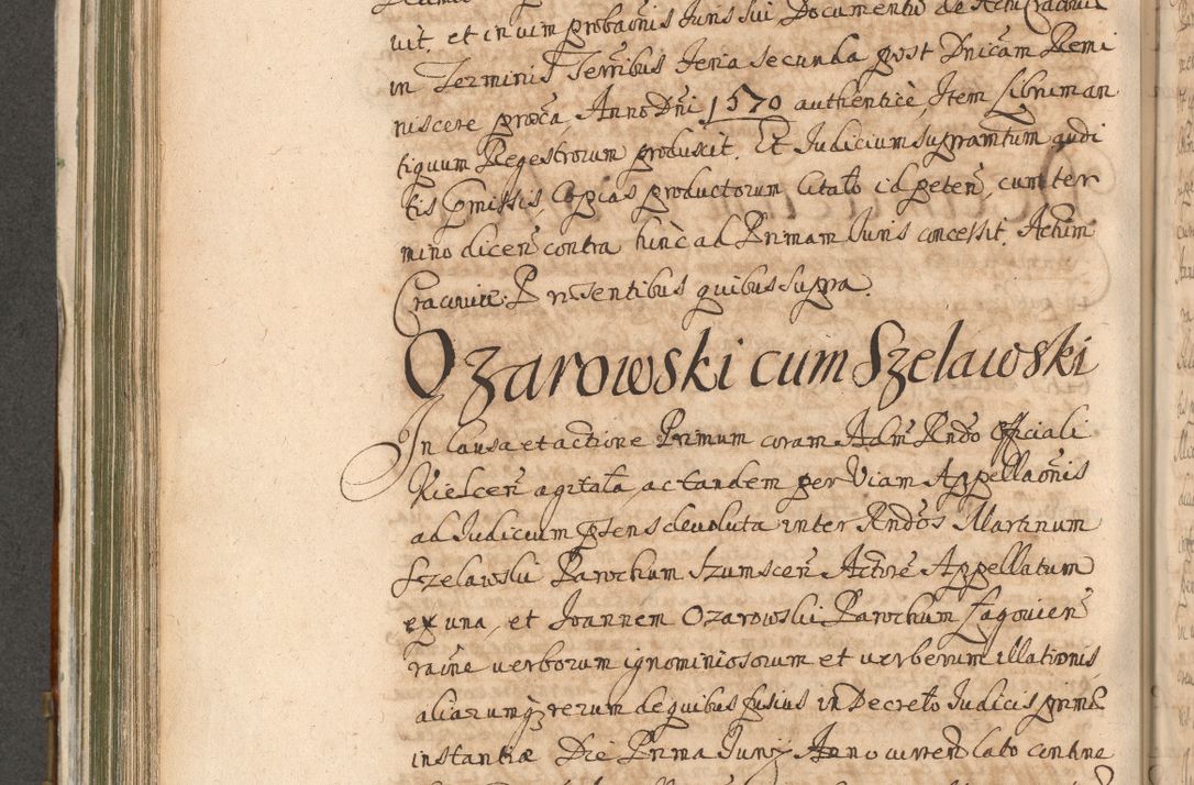 Zdjęcie nr 568 dla obiektu archiwalnego: Acta actorum, decretorum, sententiarum, erectionum, confirmationum, institutionum, resignationum, constitutionum, provisionum, quietationum, submissionum, protestationum, substitutionum R. D. Petri Gembicki, episcopi Cracoviensis, ducis Severiae in a. D. 1650 et 1651 acticatorum. Volumen V