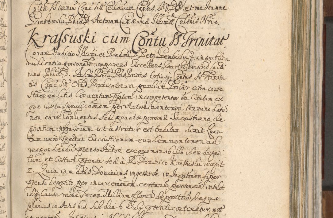 Zdjęcie nr 563 dla obiektu archiwalnego: Acta actorum, decretorum, sententiarum, erectionum, confirmationum, institutionum, resignationum, constitutionum, provisionum, quietationum, submissionum, protestationum, substitutionum R. D. Petri Gembicki, episcopi Cracoviensis, ducis Severiae in a. D. 1650 et 1651 acticatorum. Volumen V