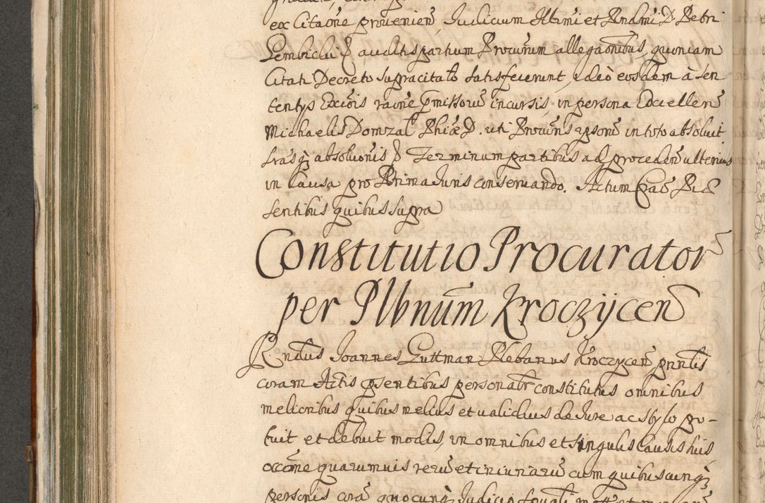 Zdjęcie nr 560 dla obiektu archiwalnego: Acta actorum, decretorum, sententiarum, erectionum, confirmationum, institutionum, resignationum, constitutionum, provisionum, quietationum, submissionum, protestationum, substitutionum R. D. Petri Gembicki, episcopi Cracoviensis, ducis Severiae in a. D. 1650 et 1651 acticatorum. Volumen V