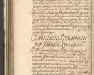 Zdjęcie nr 560 dla obiektu archiwalnego: Acta actorum, decretorum, sententiarum, erectionum, confirmationum, institutionum, resignationum, constitutionum, provisionum, quietationum, submissionum, protestationum, substitutionum R. D. Petri Gembicki, episcopi Cracoviensis, ducis Severiae in a. D. 1650 et 1651 acticatorum. Volumen V