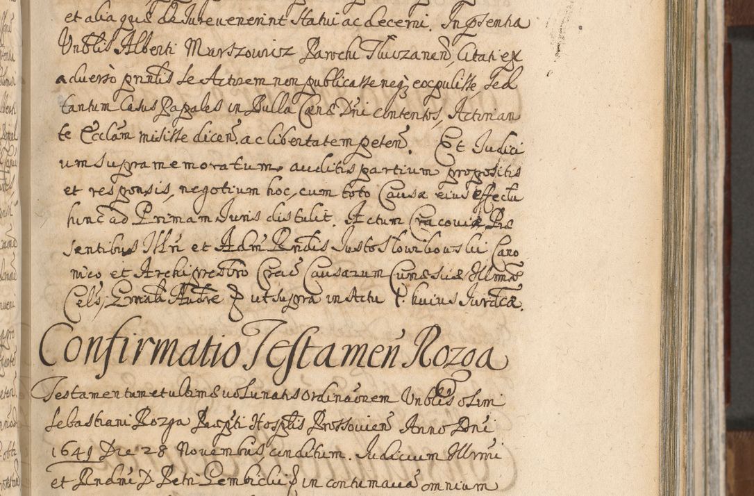 Zdjęcie nr 553 dla obiektu archiwalnego: Acta actorum, decretorum, sententiarum, erectionum, confirmationum, institutionum, resignationum, constitutionum, provisionum, quietationum, submissionum, protestationum, substitutionum R. D. Petri Gembicki, episcopi Cracoviensis, ducis Severiae in a. D. 1650 et 1651 acticatorum. Volumen V